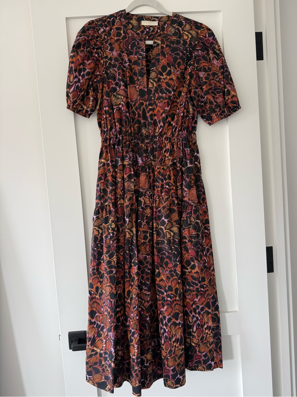 Ulla Johnson Aurelie Floral Print Midi Dress - Size 2. Never worn